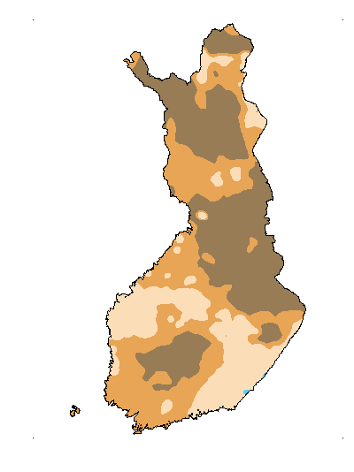 Dagens Nederbörds&shy;avvikelse kartbild