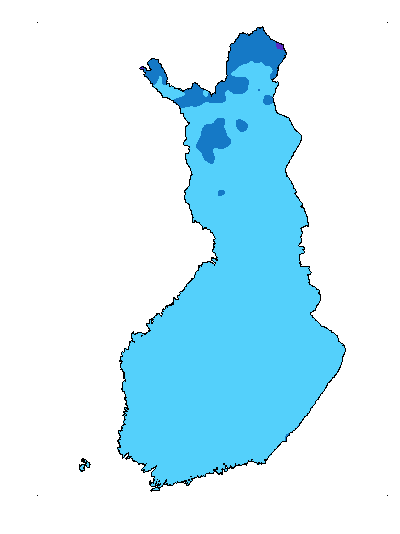 Dagens Nederbörds&shy;avvikelse kartbild