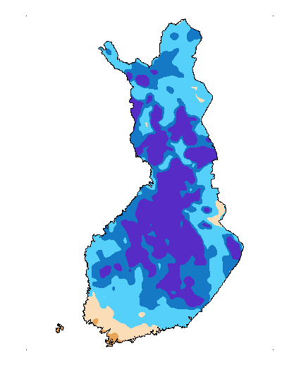 Dagens Avrinnings­avvikelse kartbild