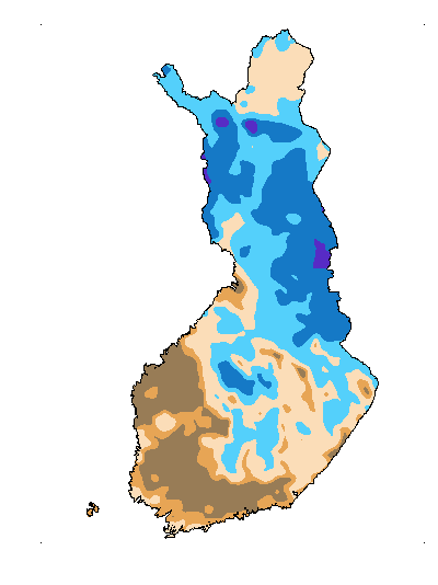 Dagens Avrinnings­avvikelse kartbild